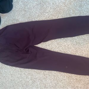 Lulu lemon tight fit joggers deep purple/maroon size 2